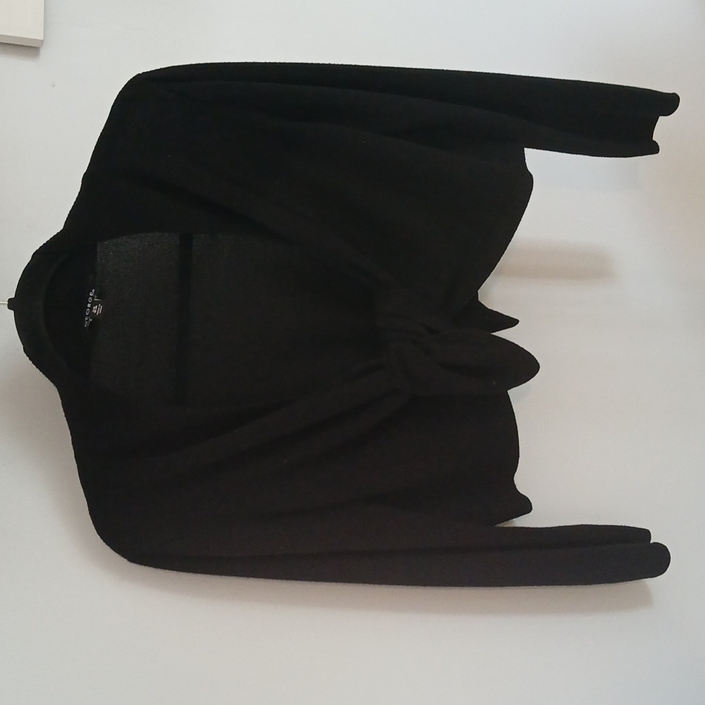 George Size L 12/14 Junior Jet Black Bolero Cardigan